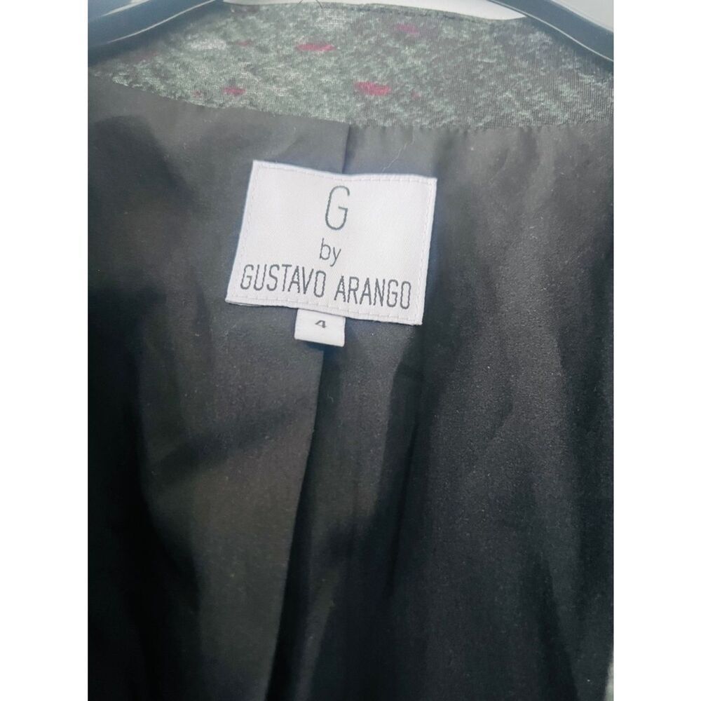 NWT G BY GUSTAVO ARANGO GRAY BLAZER COAT JACKET SZ 4 WOMEN - Picture 2 of 9